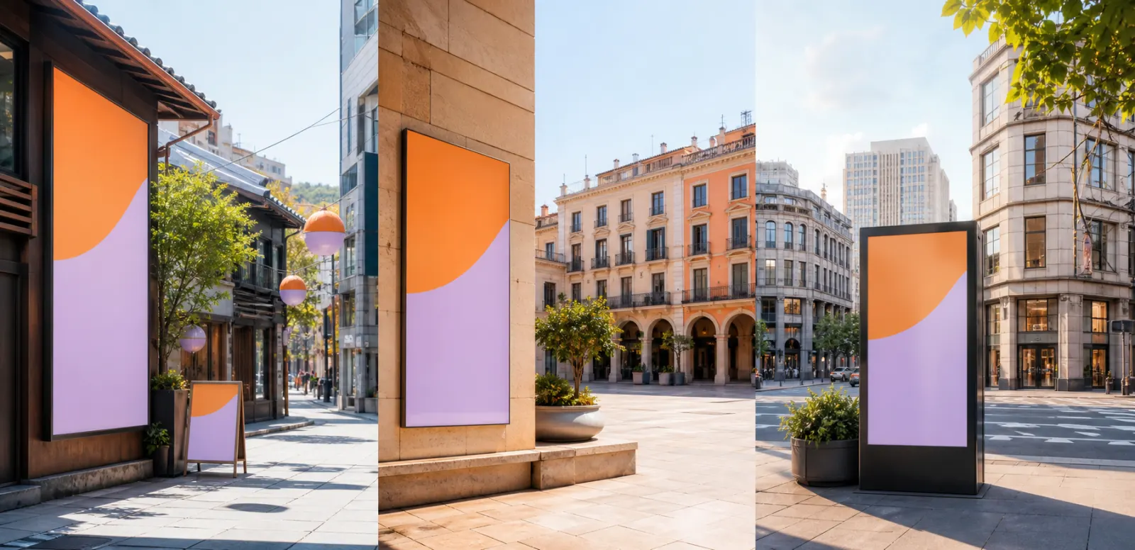 Campaign direction adapted across international city settings